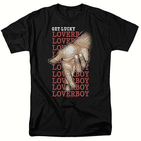 LOVERBOY "Get Lucky -Crossed Fingers" Mens Unisex T-Shirt -Available Sm to 3x
100% cotton high quality pre shrunk machine washable t-shirt