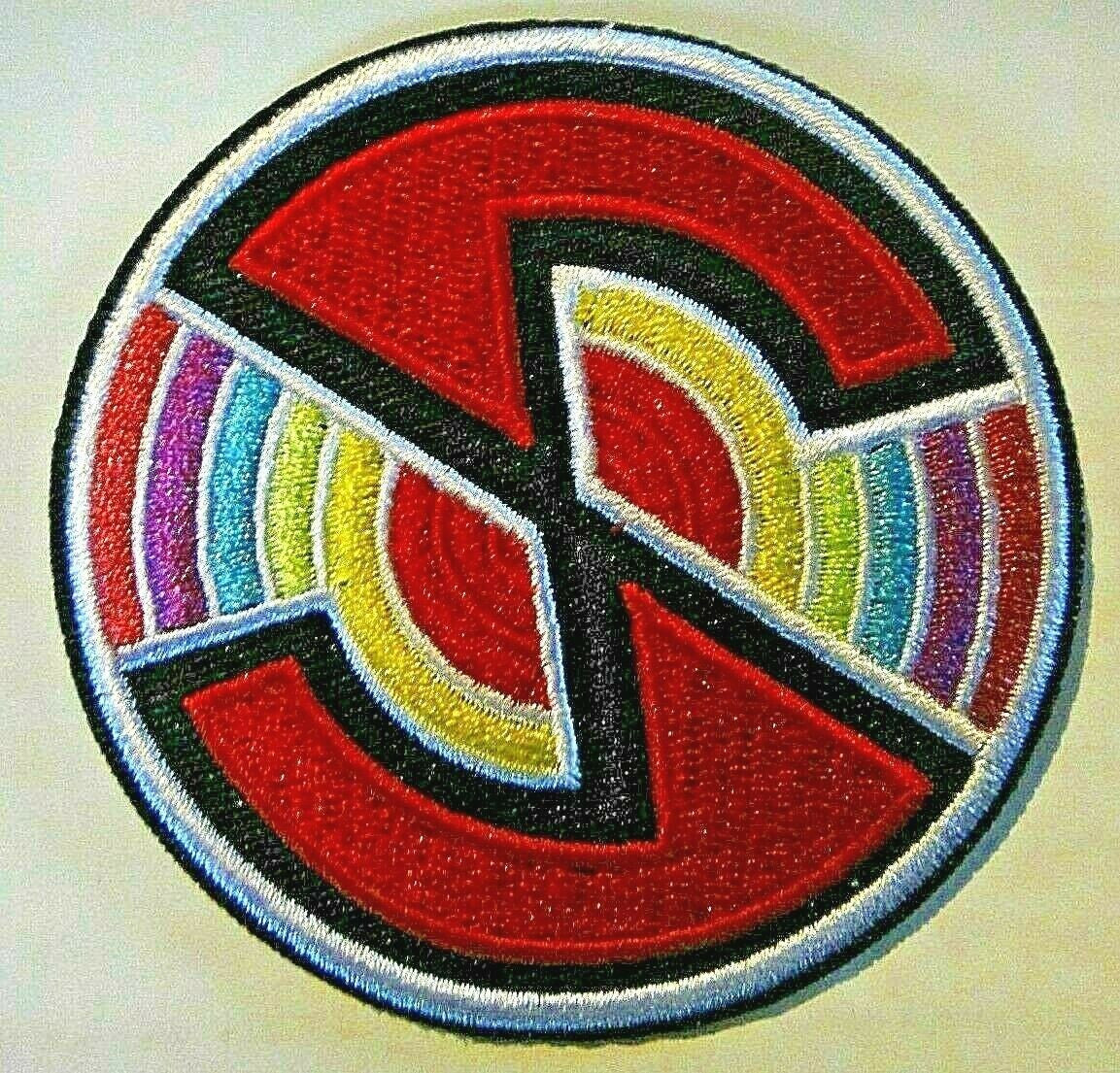 3 inches wide, Captain Scarlet, "Spectrum Logo" embroidered patch. Sew on or iron on. New. 

Please note we will always combine shipping on like items.  Any additional patch or pin will ship for 50 cent per item.  Any additional payment will be reimbursed to your Paypal account.  Thank You.