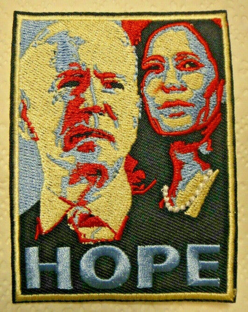 President Biden & VP Harris "HOPE" Embroidered Patch -new