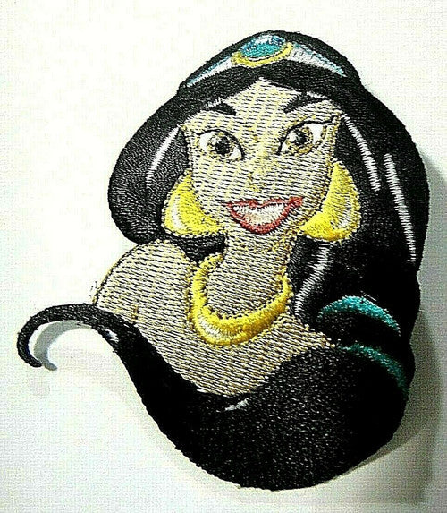 Jasmine (Aladdin) "Portrait" Embroidered Patch. new