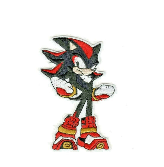 4 inches tall, a new Shadow the Hedgehog (Sonic the Hedgehog)  embroidered patch. Sew on or iron on. New.

Please note we will always combine shipping on like items.  Any additional patch or pin will ship for 50 cent per item.  Any additional payment will be reimbursed to your Paypal account.  Thank You.