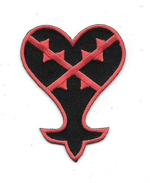 Kingdom Heart Video Game Heartless Logo Embroidered Patch. new