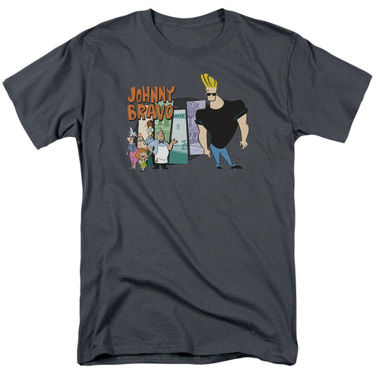 Johnny Bravo "and Friends" Mens Unisex T-shirt -Available Sm to 2x
100% Cotton High Quality Pre Shrunk Machine Washable T Shirt