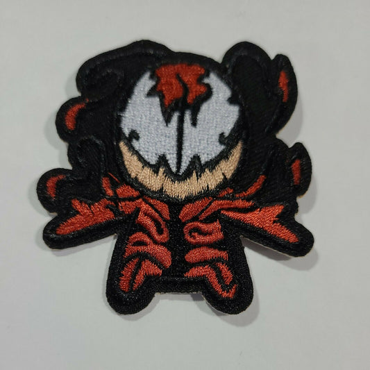 2.5 inches diameter, a new Marvel Carnage "Chibi" (The Amazing Spider-Man) embroidered patch. Sew or iron on. New.

Please note we will always combine shipping on like items.  Any additional patch or pin will ship for 50 cent per item.  Any additional payment will be reimbursed to your Paypal account.  Thank You.
