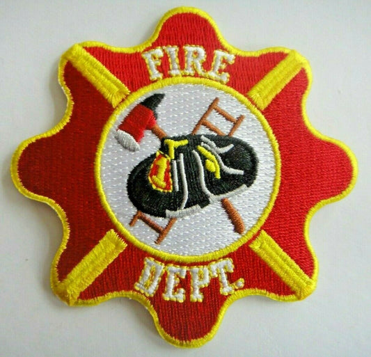 3 inches tall, a new Fire Department Embroidered Patch, Sew on or iron. 

Please note we will always combine shipping on like items.  Any additional patch or pin will ship for 50 cent per item.  Any additional payment will be reimbursed to your Paypal account.  Thank You.