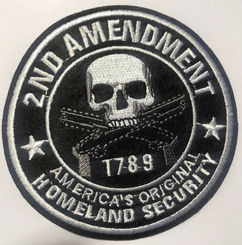 USA 2nd Amendment "America's Original Homeland Security" Embroidered Patch -new