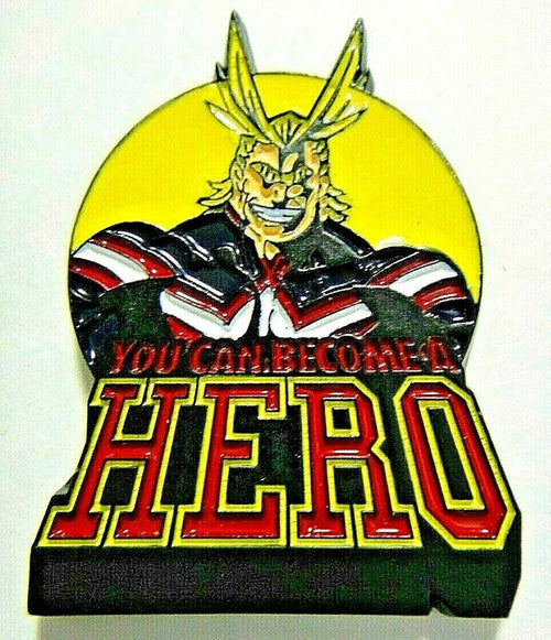 All Mighty (My Hero Academia) "You Can Become a Hero" Enamel Pin - New