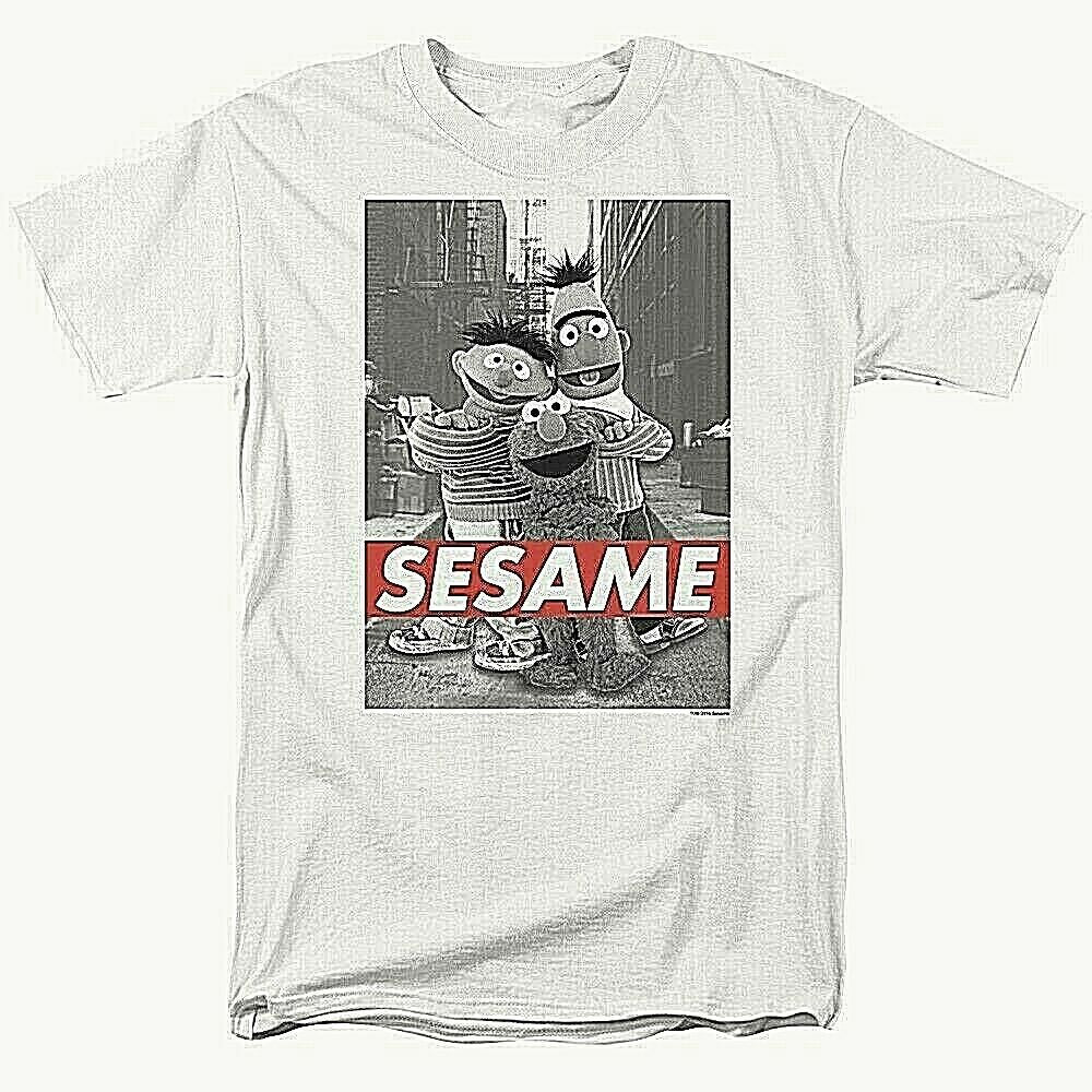 Sesame Street "Burt, Ernie & Elmo" Mens Unisex T-Shirt Available in Sm to 3x
100% Cotton High Quality Pre Shrunk Machine Washable T Shirt