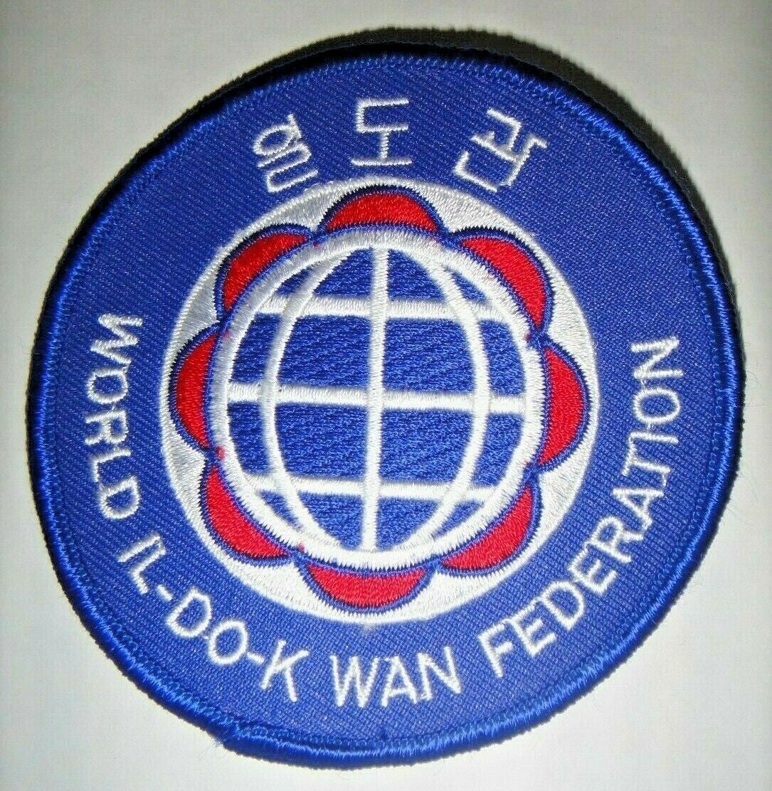 4 inches tall, World IL-DO-K WAN Federation (Taekwondo) Embroidered Patch.. Sew on or iron on. New.

Please note we will always combine shipping on like items.  Any additional patch or pin will ship for 50 cent per item.  Any additional payment will be reimbursed to your Paypal account.  Thank You.