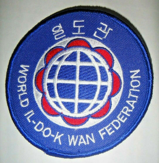 4 inches tall, World IL-DO-K WAN Federation (Taekwondo) Embroidered Patch.. Sew on or iron on. New.

Please note we will always combine shipping on like items.  Any additional patch or pin will ship for 50 cent per item.  Any additional payment will be reimbursed to your Paypal account.  Thank You.