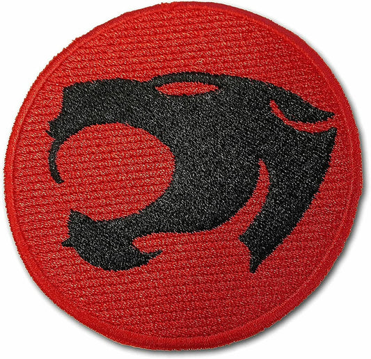 3 inches wide, a new Thunder-Cats series logo embroidered patch. Sew or iron on. New.

Please note we will always combine shipping on like items.  Any additional patch or pin will ship for 50 cent per item.  Any additional payment will be reimbursed to your Paypal account.  Thank You.