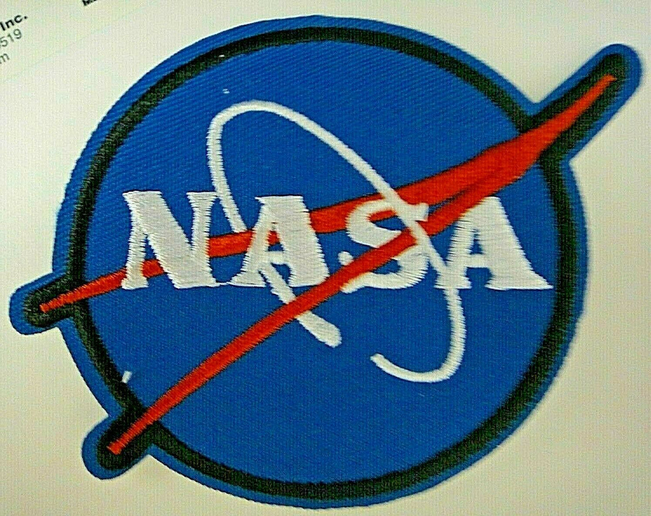 4 inches wide", NASA Space Agency (Meatball) logo embroidered logo patch. Sew on or iron on. New.

Please note we will always combine shipping on like items.  Any additional patch or pin will ship for 50 cent per item.  Any additional payment will be reimbursed to your Paypal account.  Thank You.
