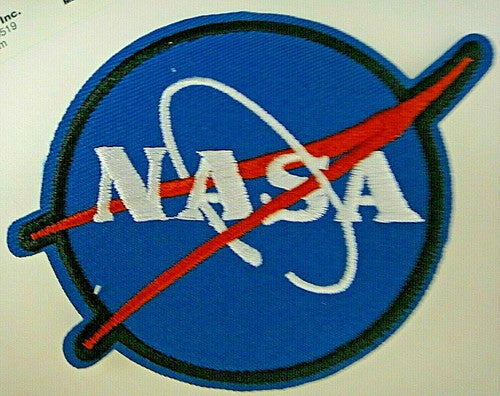 Nasa Space Agency (Meatball) Logo 4" Embroidered Patch -new