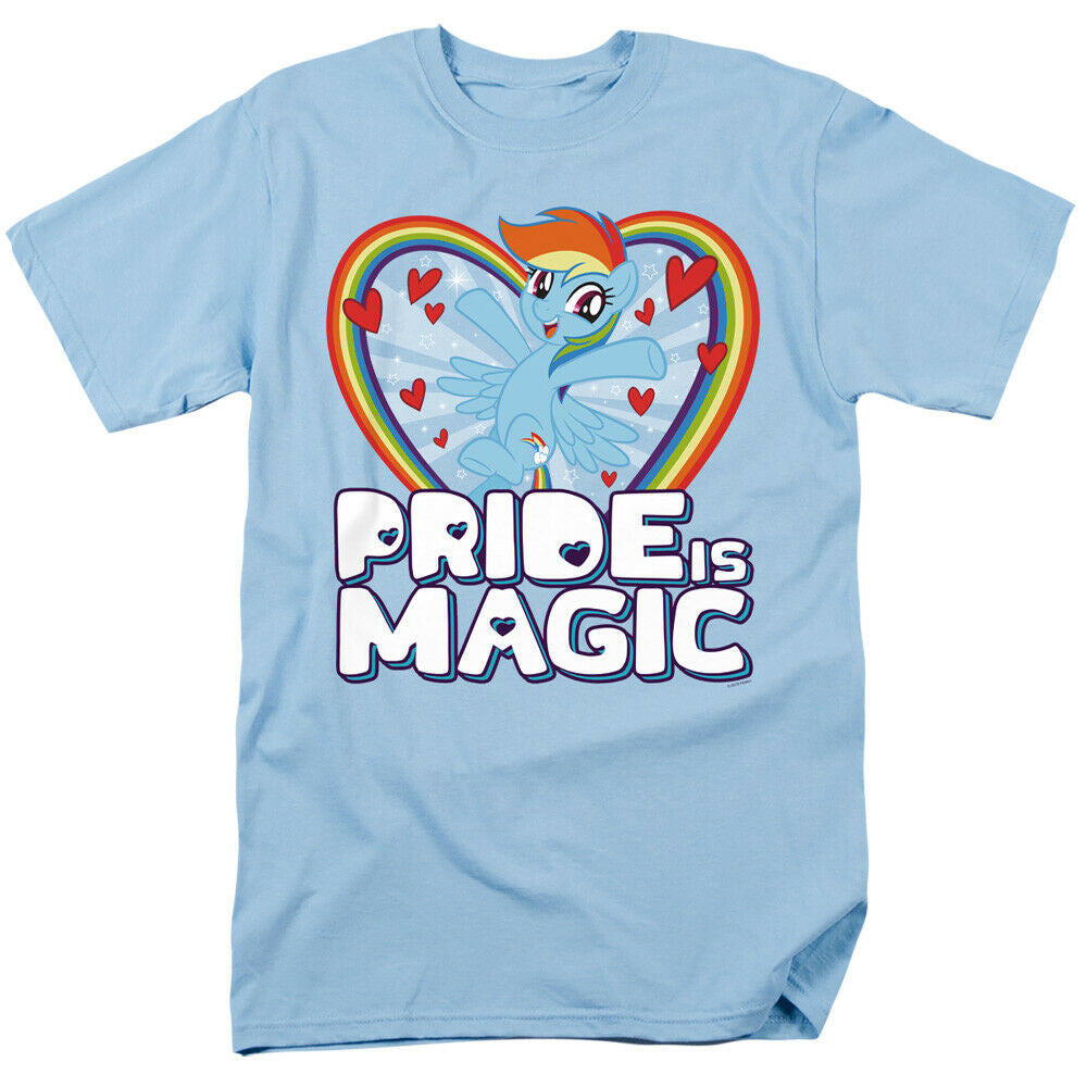 My Little Pony "Rainbow Dash" Pride and Magic Mens T-Shirt, Available Sm to 3x
100% Cotton High Quality Pre Shrunk Machine Washable T Shirt