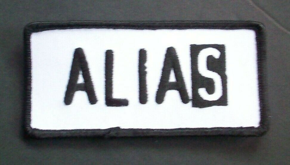 2" x 4" inches, Alias TV series logo embroidered patch. Sew on or iron on. New.

Please note we will always combine shipping on like items.  Any additional patch or pin will ship for 50 cent per item.  Any additional payment will be reimbursed to your Paypal account.  Thank You.