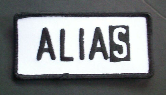 2" x 4" inches, Alias TV series logo embroidered patch. Sew on or iron on. New.

Please note we will always combine shipping on like items.  Any additional patch or pin will ship for 50 cent per item.  Any additional payment will be reimbursed to your Paypal account.  Thank You.