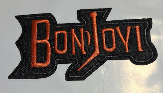 4 1/2 inches wide, a new Bon Jovi Band embroidered patch. Sew on or iron on. New.

Please note we will always combine shipping on like items.  Any additional patch or pin will ship for 50 cent per item.  Any additional payment will be reimbursed to your Paypal account.  Thank You.