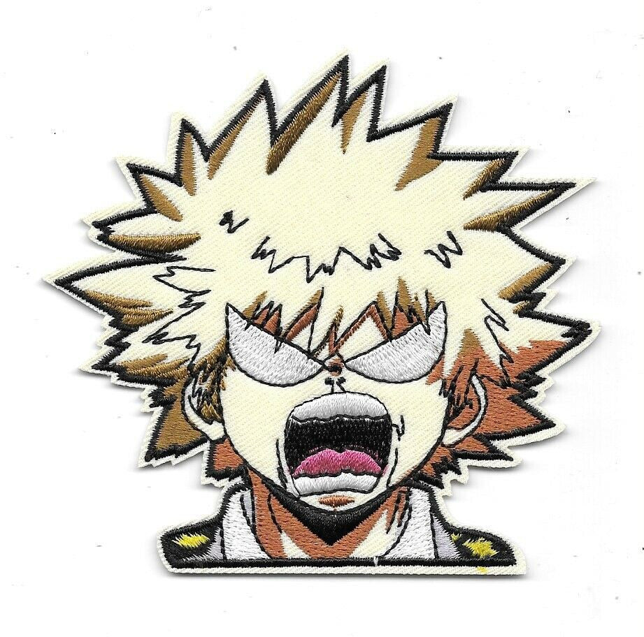 4 inches tall, new My Hero Academia "Katsuki Bakugo"  (Japanese Manga Super Heroes) embroidered patch, Sew on or iron.  

Please note we will always combine shipping on like items.  Any additional patch or pin will ship for 50 cent per item.  Any additional payment will be reimbursed to your Paypal account.  Thank You.
