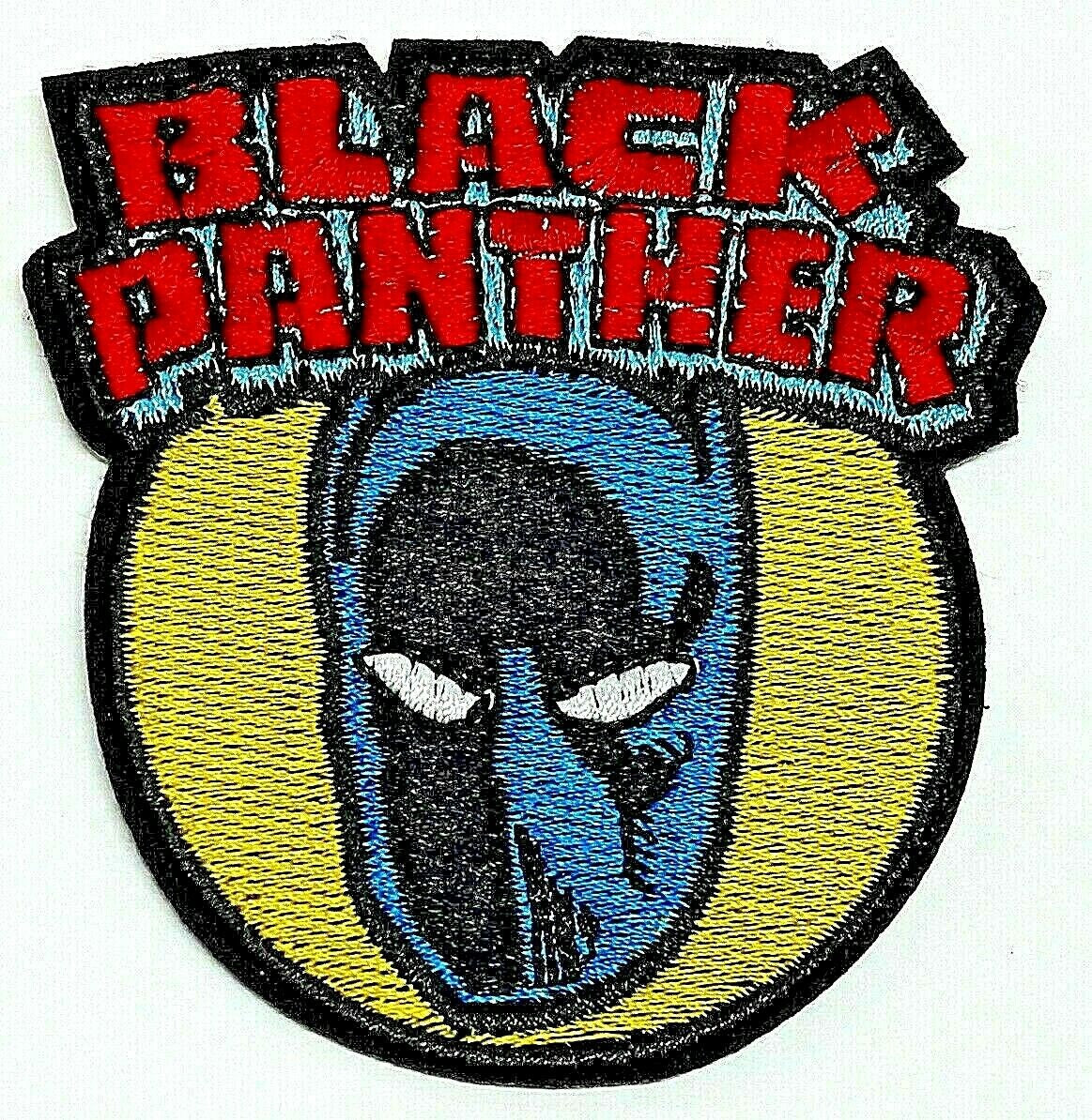 3 inches tall. A new  Marvel Comics Black Panther embroidered patch. Sew or iron on. New.

Please note we will always combine shipping on like items.  Any additional patch or pin will ship for 50 cent per item.  Any additional payment will be reimbursed to your Paypal account.  Thank You.