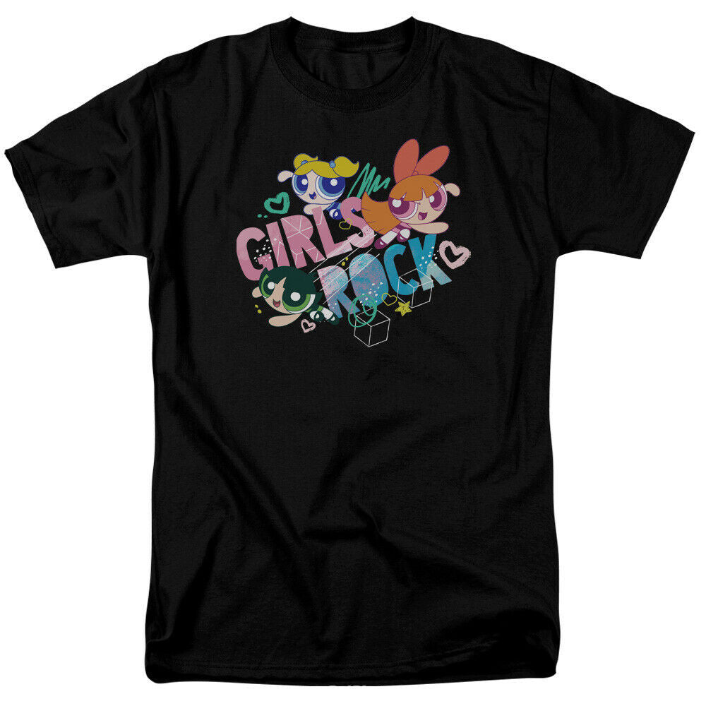 Powerpuff Girls "Girls Rock" Mens Unisex T-shirt -Available in Sm to 3x
100% Cotton High Quality Pre Shrunk Machine Washable T Shirt