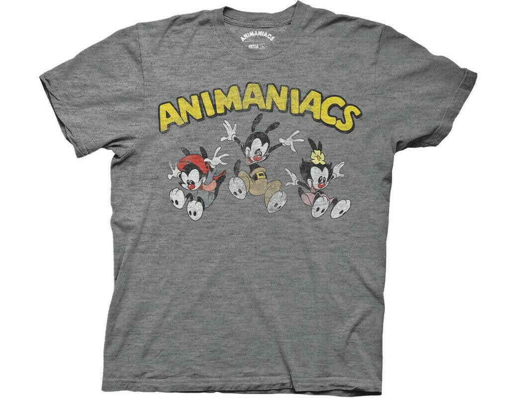 ANIMANIACS "JUMPING GROUP WITH LOGO" Mens Unisex T-shirt -Available Sm to 2x
100% Cotton High Quality Pre Shrunk Machine Washable T Shirt