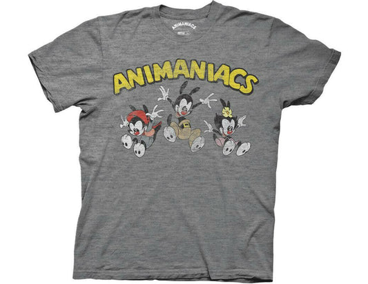 ANIMANIACS "JUMPING GROUP WITH LOGO" Mens Unisex T-shirt -Available Sm to 2x
100% Cotton High Quality Pre Shrunk Machine Washable T Shirt