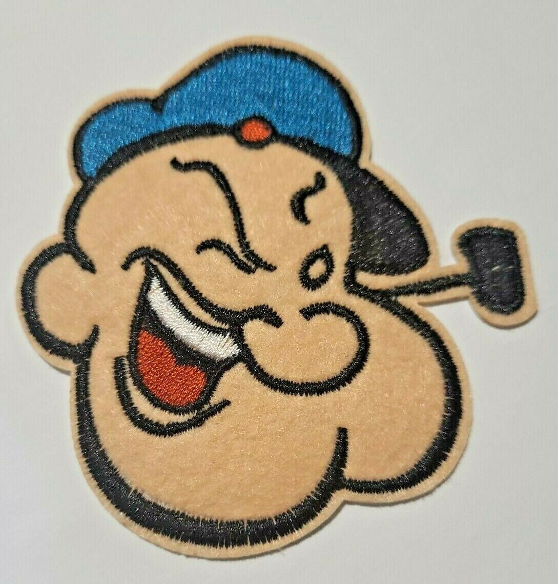 3.5 inches tall , a new Popeye the Sailor Man "Portrait" embroidered patch. Sew on or iron on. New.

Please note we will always combine shipping on like items.  Any additional patch or pin will ship for 50 cent per item.  Any additional payment will be reimbursed to your Paypal account.  Thank You.