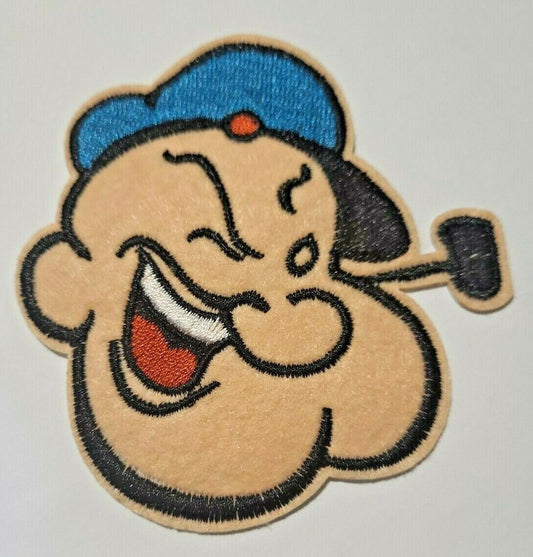 3.5 inches tall , a new Popeye the Sailor Man "Portrait" embroidered patch. Sew on or iron on. New.

Please note we will always combine shipping on like items.  Any additional patch or pin will ship for 50 cent per item.  Any additional payment will be reimbursed to your Paypal account.  Thank You.