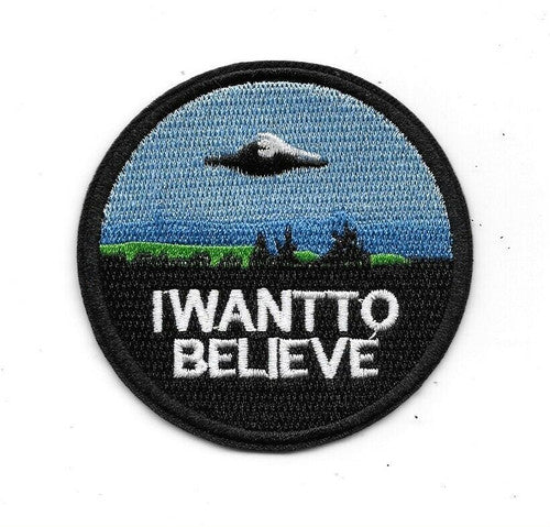 X-Files "I Want To Believe" Embroidered Patch new
