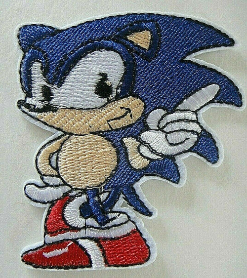 Sonic the Hedgehog "Standing" Embroidered Patch -new