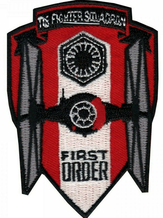 4 inches tall,  a new larger version Star Wars Imperial The Fighter Squadron First Order embroidered patch. Sew on or iron on. New.

Please note we will always combine shipping on like items.  Any additional patch or pin will ship for 50 cent per item.  Any additional payment will be reimbursed to your Paypal account.  Thank You.