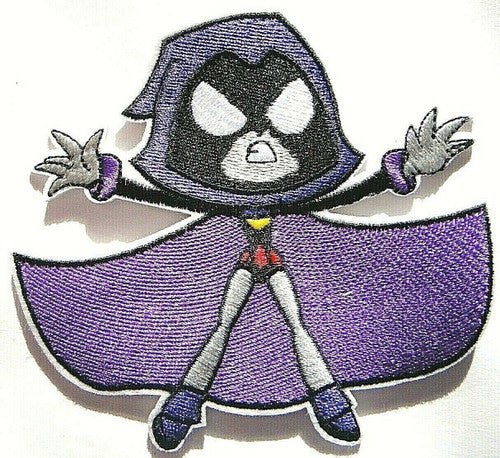 Ravin, "Teen TItans" Cartoon Series xL Embroidered Logo Patch -new