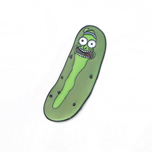1 5/8" long Rick and Morty "Pickle Rick " metal enamel lapel pin with clutch back. New.

Please note we will always combine shipping on like items.  Any additional patch or pin will ship for 50 cent per item.  Any additional payment will be reimbursed to your Paypal account.  Thank You.