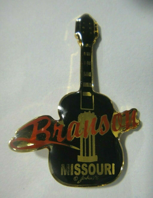 1. 5/8 inches tall,  a new Branson, Missouri "Guitar" Die-Cut Enamel pin with clutch back.  New.
10 years old

Please note we will always combine shipping on like items.  Any additional patch or pin will ship for 75 cent per item.  Any additional payment will be reimbursed to your Paypal account.  Thank You.