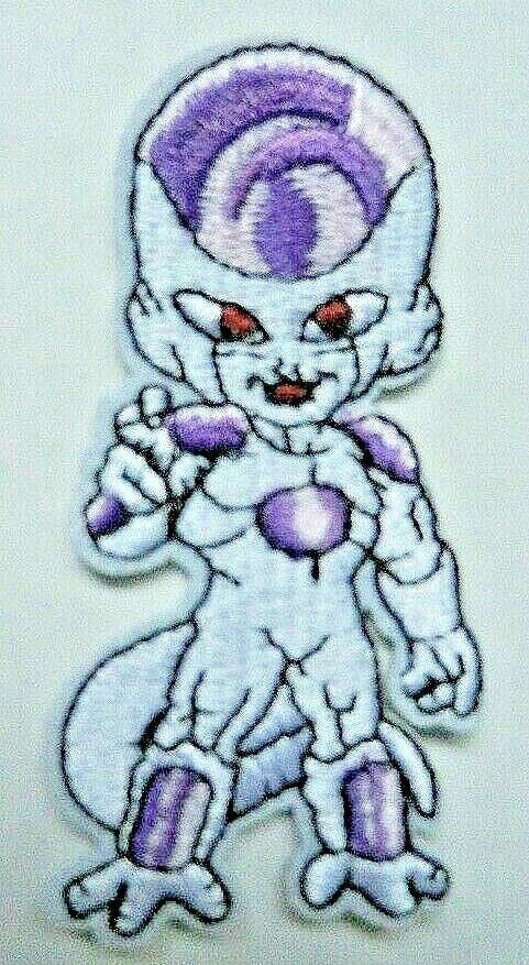 3 inch tall,  a new Dragon Ball Z "Frieza" chibi style embroidered patch. Sew on or iron on. New.

Please note we will always combine shipping on like items.  Any additional patch or pin will ship for 50 cent per item.  Any additional payment will be reimbursed to your Paypal account.  Thank You.