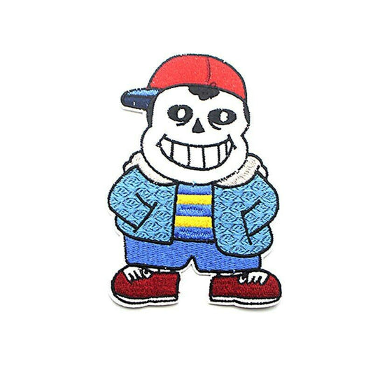 5 inches tall,  a new Sans Undertale (Kid) embroidered patch. Sew on or iron on. New.

Please note we will always combine shipping on like items.  Any additional patch or pin will ship for 50 cent per item.  Any additional payment will be reimbursed to your Paypal account.  Thank You.