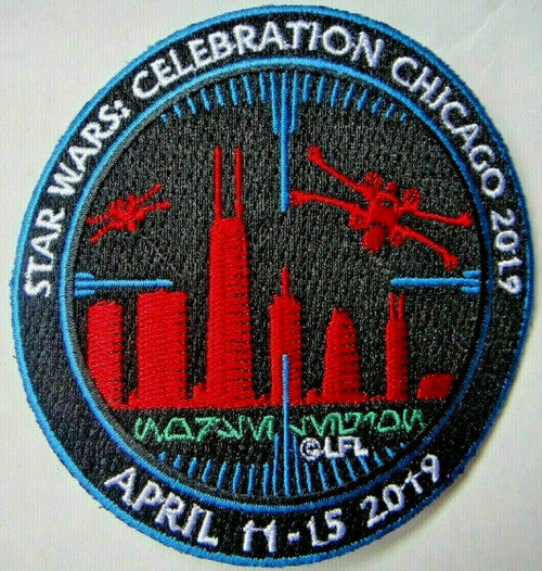 Star Wars Celebration Chicago 2019 Cityscape Embroidered Patch -new