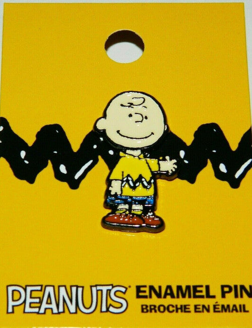 Peanuts Comic Strip "Charlie Brown" Die-Cut Figure Enamel Metal Pin