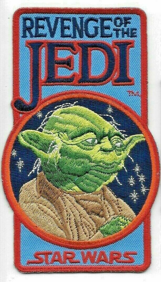 4.75" tall, Star Wars Revenge of the Jedi Jacket embroidered patch. Sew on or iron on. New.

Please note we will always combine shipping on like items.  Any additional patch or pin will ship for 50 cent per item.  Any additional payment will be reimbursed to your Paypal account.  Thank You.