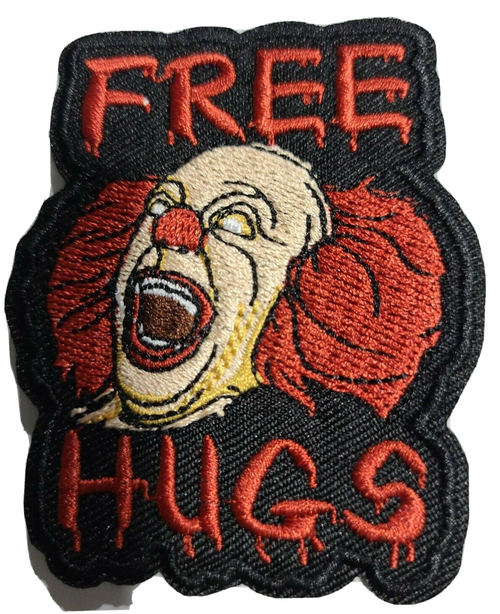 Pennywise, Free Hugs "IT" Embroidered Patch -new