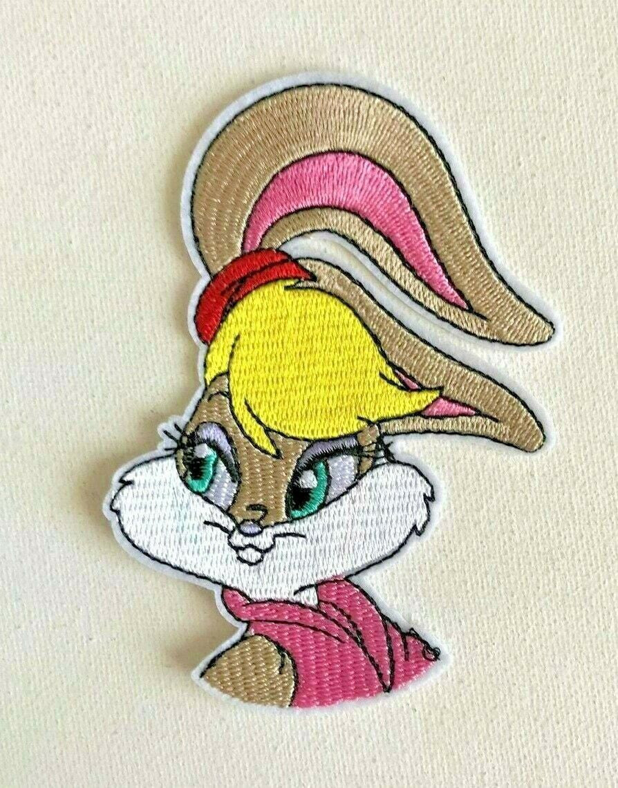 4 inches tall,  a new Looney Tunes "Lola" embroidered patch.  Sew or iron on. New. 

Please note we will always combine shipping on like items.  Any additional patch or pin will ship for 50 cent per item.  Any additional payment will be reimbursed to your Paypal account.  Thank You.
