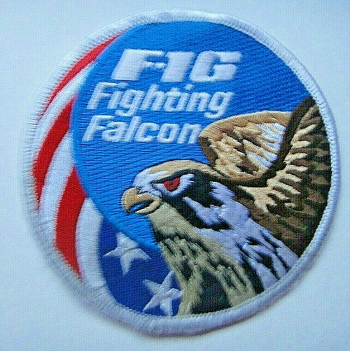 USAF F-16 Fighting Falcon Shoulder Embroidered Patch -20 years old