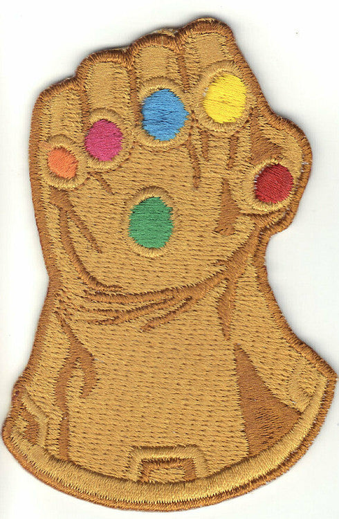 Thanos Jeweled Glove "Marvel Comics Avengers" Embroidered Patch -new