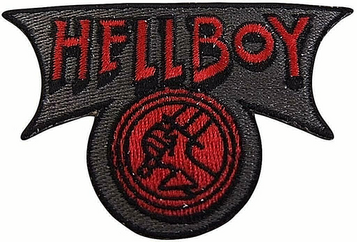 Hellboy Bureau for Paranormal -Research and Defence Die Cut Embroidered Patch
