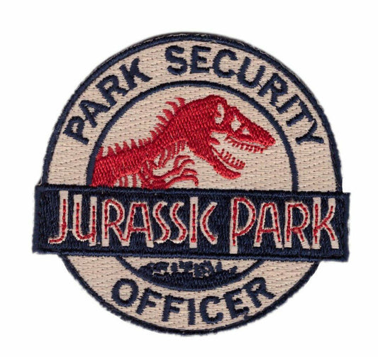 3 inches in diameter, Jurassic Park -Park Security Officer embroidered patch.  Sew or iron on. New

Please note we will always combine shipping on like items.  Any additional patch or pin will ship for 50 cent per item.  Any additional payment will be reimbursed to your Paypal account.  Thank You.