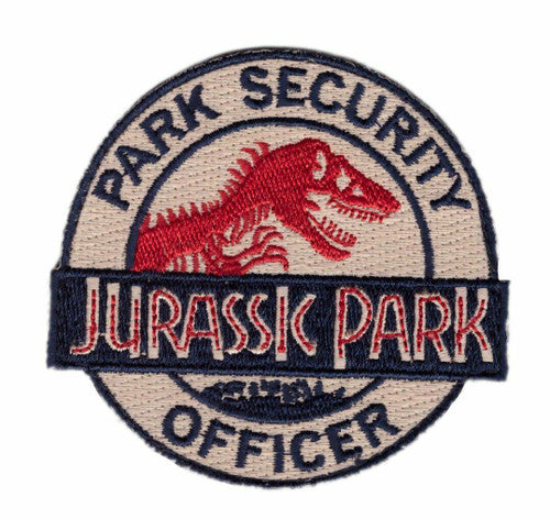 Jurassic Park -Park Security Officer Embroidered Patch - New