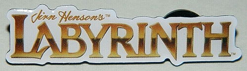 Jim Henson’s Labyrinth Movie Logo Metal Pin - New