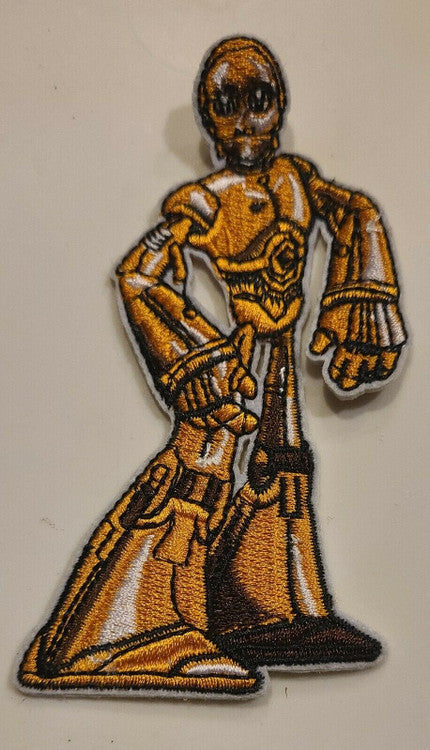 Star Wars, C-3PO "Protocol Droid" Embroidered Patch -new