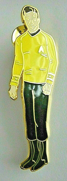 Star Trek: The Original Series Captain James Kirk Figure Clossaine Pin -1988