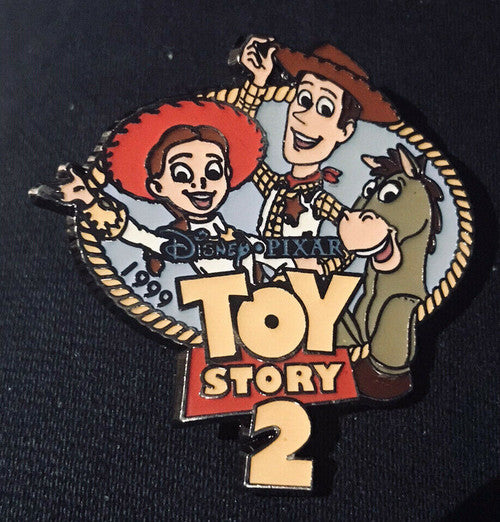 Disney Toy Story 2 "Jessie, Woody & Bullseye" Cloisonné Enamel Pin -new